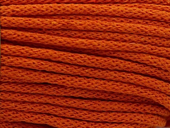 Loose braided cotton cord with cotton core 3mm - 500m - Orange