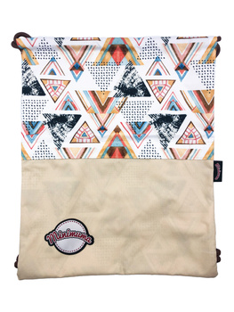 Waterproof bag with brown rope - Abstraction #2 - size L