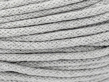 Loose braided cotton cord with cotton core 3mm - 2000m - Grey