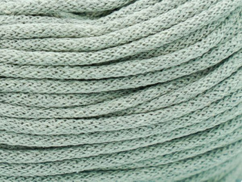 Loose braided cotton cord with cotton core 5mm - 500m - Light grey