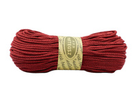 Sznurek bawełniany pleciony bez rdzenia 5mm - 100m -  Bordo