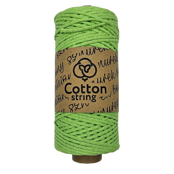 Sznurek bawełniany pleciony 2mm - 100m - Limonka