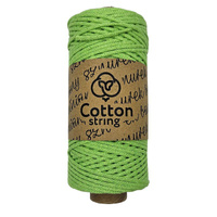 Sznurek bawełniany pleciony 2mm - 100m - Limonka
