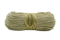 Sznurek bawełniany pleciony z rdzeniem bawełnianym 3mm - 100m -  Beż Kartonowy