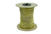 Guma okrągła metalizowana 1,7mm - 200m - Złoty